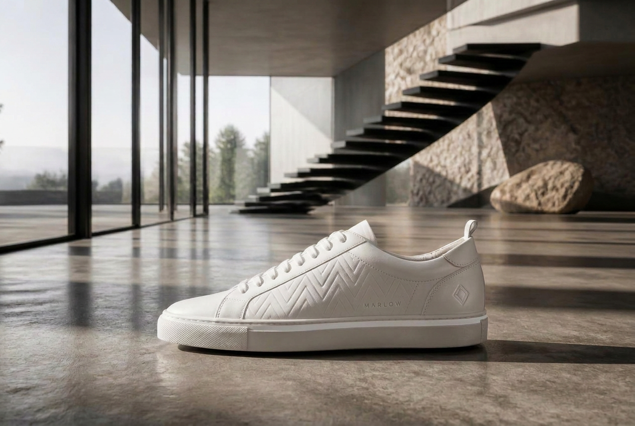 Marlow sneaker photographed in Contemporary residence